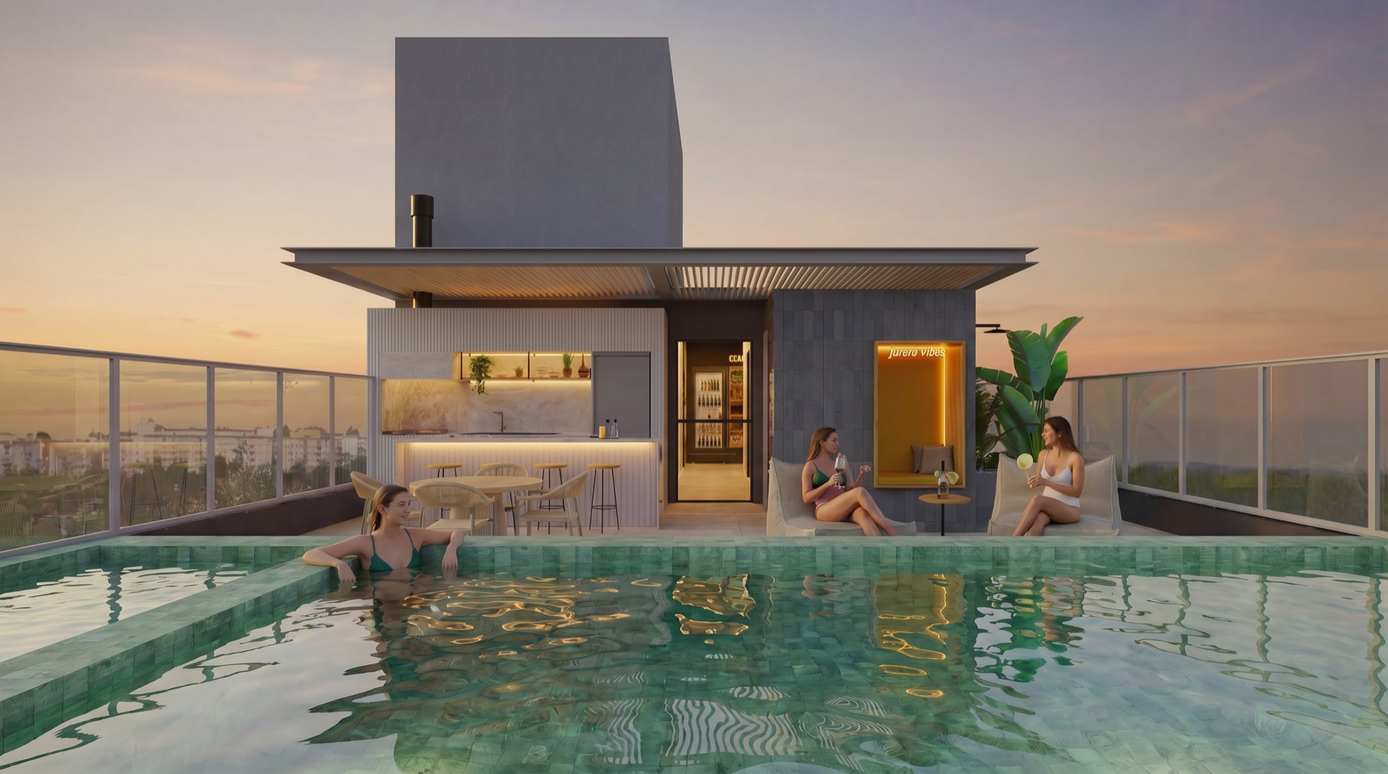 Rooftop com piscina